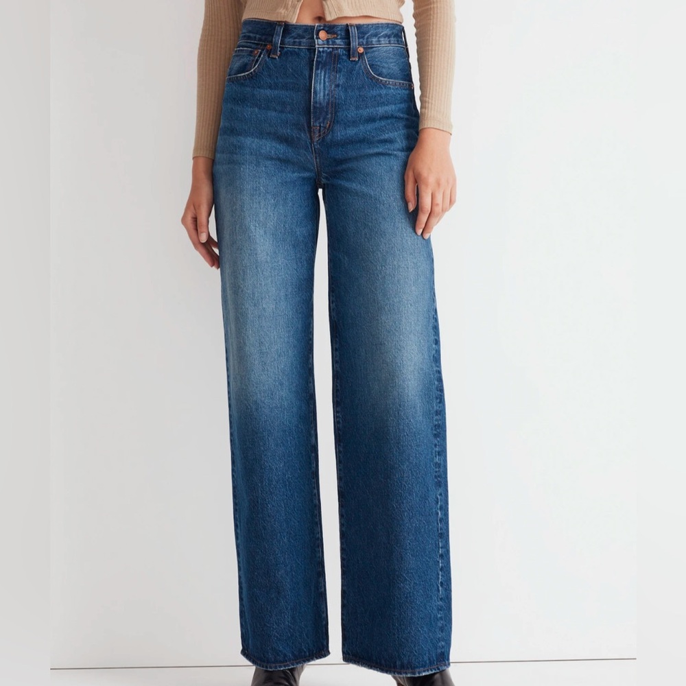 Madewell Superwide leg jeans size 25 Halleran wash